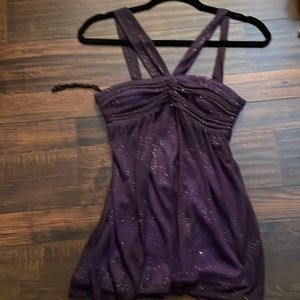 y2k sparkly halter top